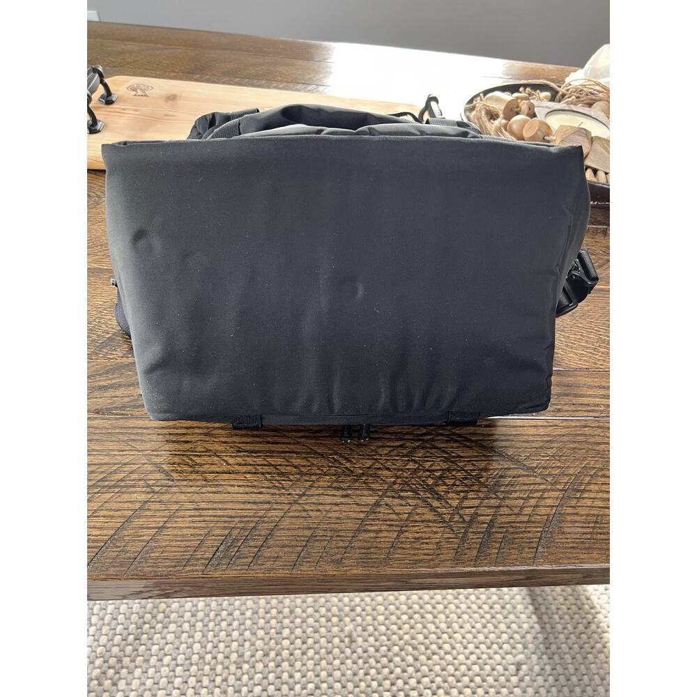 LL Bean Traveller Bag Hanging Nylon Toiletry Organizer Bag Black - Picture 7 of 7